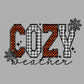 Cozy Weather Fall Winter Ready to Press Transfer Instant Peel DTF Transfer Sublimation Transfer