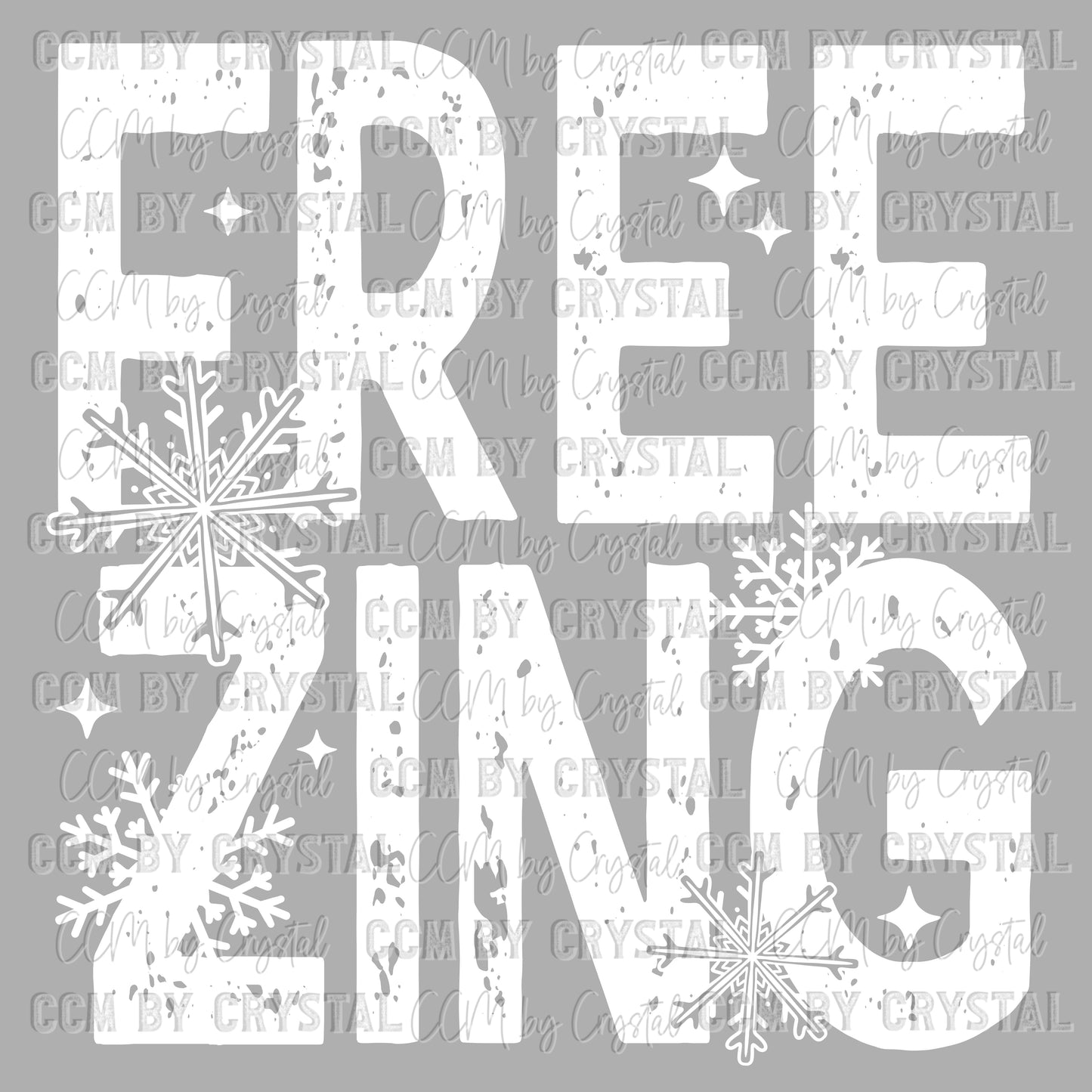 Freezing Ready to Press Transfer Instant Peel DTF Transfer