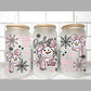 Baby It’s Cold Outside Winter Christmas Snowman Transfer 16oz Libby Glass Can Wrap Ready to Apply