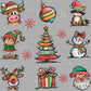 Christmas Things Ready to Press Transfer Instant Peel DTF Transfer Sublimation Transfer