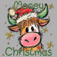 Mooey Christmas Cow Winter Christmas Ready to Press Transfer Instant Peel DTF Transfer