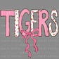 Tigers Valentines Day Ready to Press Instant Peel DTF Transfers Sublimation Transfers