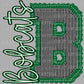 B Bobcats Preppy Mascot Ready to Press Instant Peel DTF Transfers Sublimation Transfers