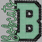B Bobcats Preppy Mascot Ready to Press Instant Peel DTF Transfers Sublimation Transfers