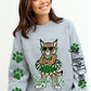 Bobcats Green Cheerleader Go Fight Win T-Shirt Sweatshirt