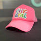 Hot Pink River Rat Summertime Embroidered Patch Trucker Hat