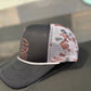 Boot Stitch Cow Print Spangle Trucker Hat
