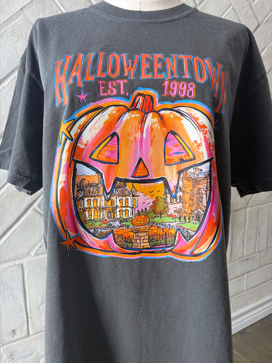 Halloween Movie Pumpkin Regular or Cropped Pepper Comfort Colors T-Shirt