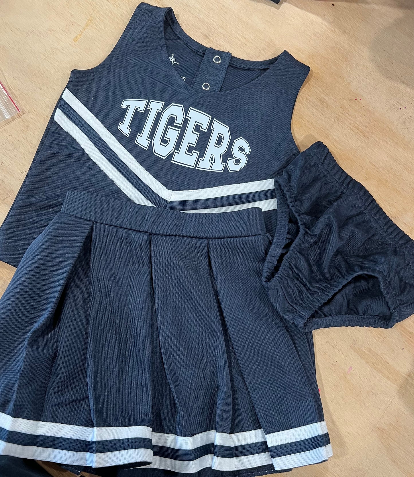 Cheer Uniform Navy White Tigers