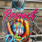Respect the Drip Baseball Keychain Ball/Bat Bag Tag
