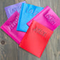 Personalized Embroidered Brad Pocket Folder