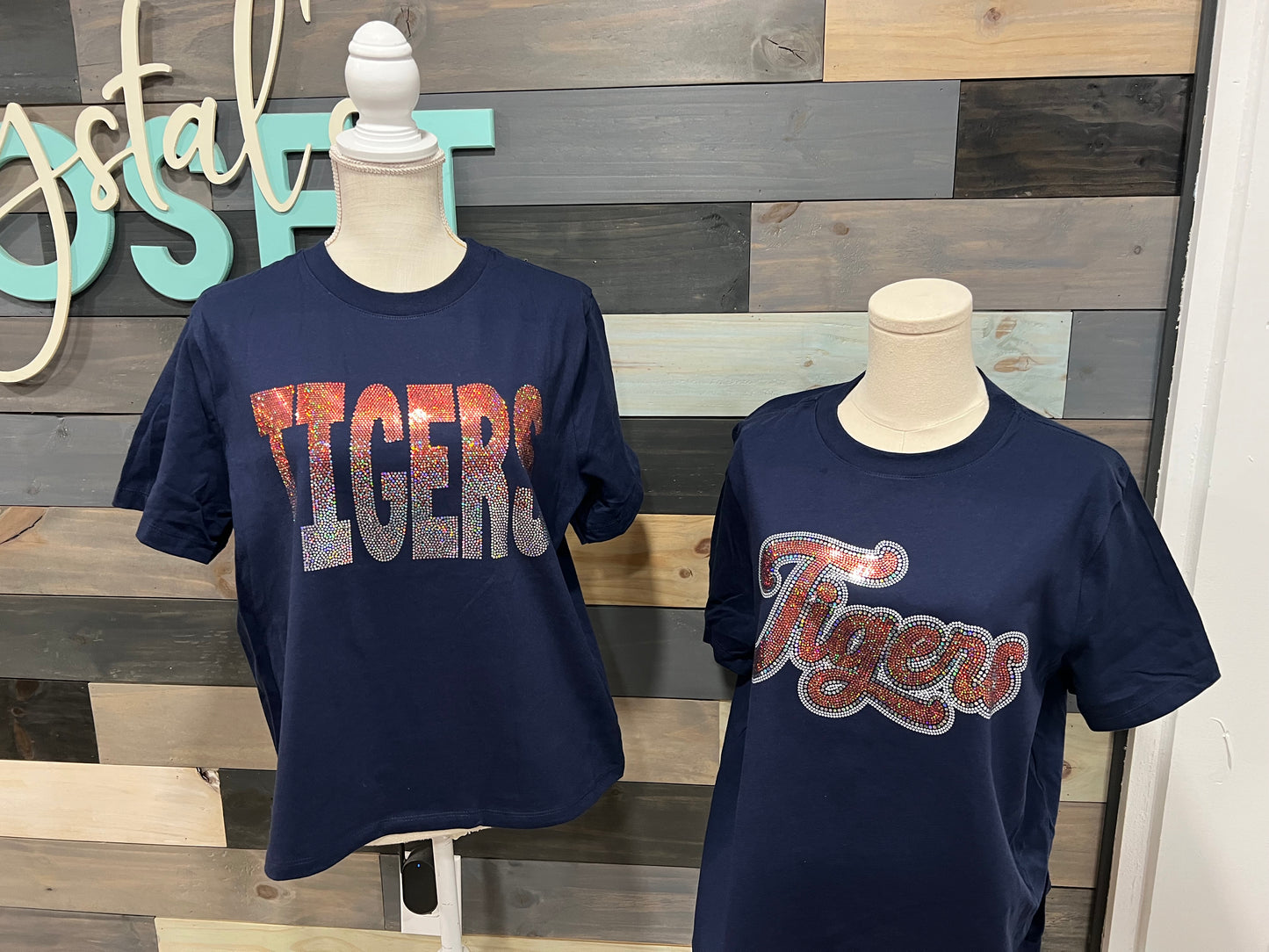 Tigers Spangle Navy T-Shirt
