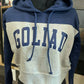 Goliad Two Color Cropped Hooded Sweatshirt