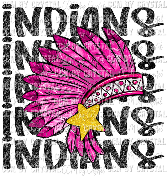 Indians Pink Mascot Ready to Press Transfer