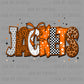 Jackets Orange Mascot Ready to Press Transfer DTF Transfer Sublimation Transfer