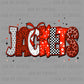 Jackets Red Mascot Ready to Press Transfer DTF Transfer Sublimation Transfer
