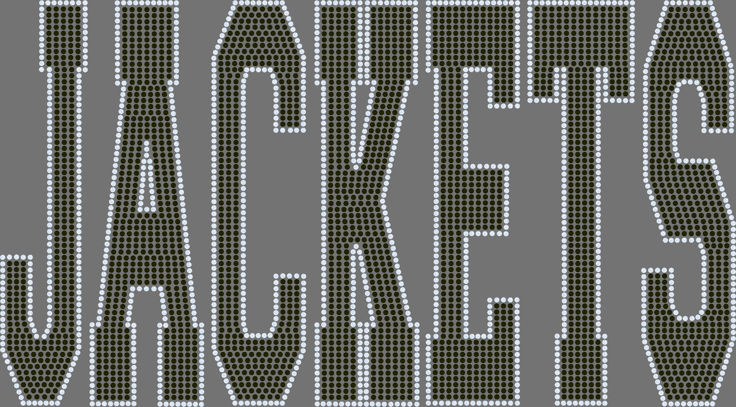 Jackets 2-Color Approximately 11"X6" Spangle Transfer