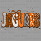 Jaguars Orange Mascot Ready to Press Transfer DTF Transfer Sublimation Transfer