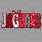 Jaguars Red Mascot Ready to Press Transfer DTF Transfer Sublimation Transfer
