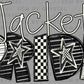 Jacket Pride Stars Checkered Sports Mascot Ready to Press Transfer DTF Transfer Sublimation Transfer