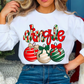 Christmas Ornaments Jingle Ready to Press Transfer DTF Transfer Sublimation Transfer