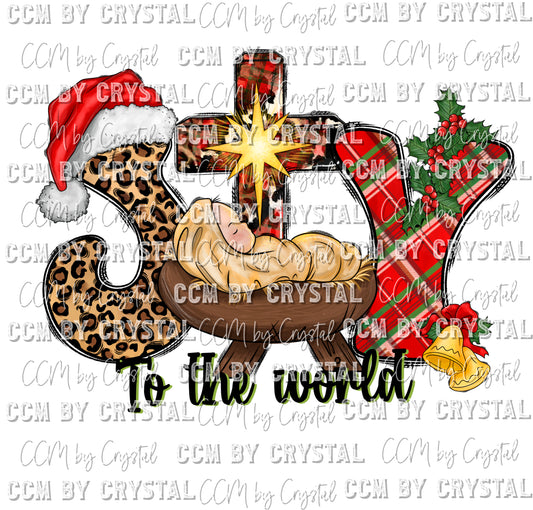 Christmas Joy to the World Ready to Press Transfer