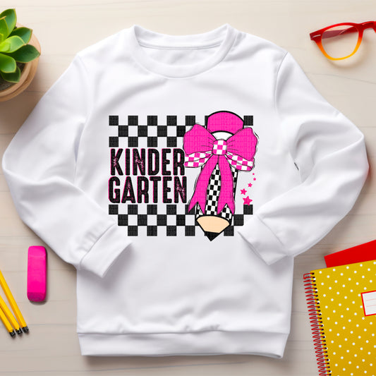 Back to School Kindergarten Grade Ready to Press Transfer DTF Transfer Sublimation Transfer
