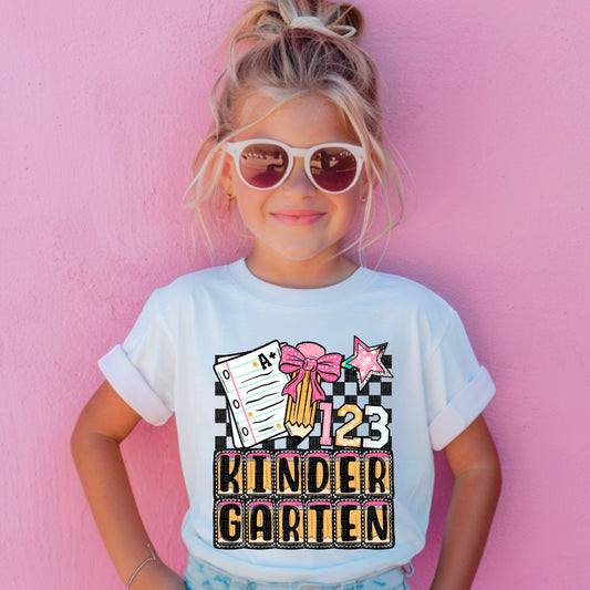 Kindergarten Back to School Ready to Press Transfer DTF Transfer Sublimation Transfer