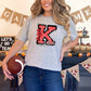 Knight Red Flowers Dots Sports Mascot Ready to Press Transfer DTF Transfer Sublimation Transfer