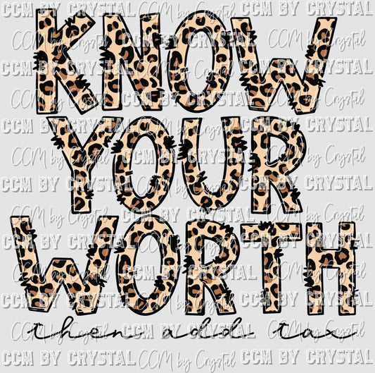 Know Your Worth then Add Tax Ready to Press Transfer