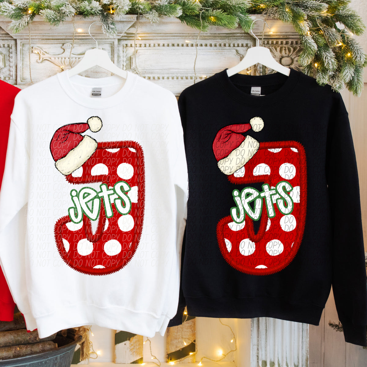Jets Christmas Ready to Press DTF Transfers Sublimation Transfers