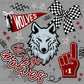 Let's Go Wolves Maroon Ready to Press Transfer DTF Transfer Sublimation Transfer