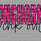 Pink Out Longhorns Ready to Press Transfer DTF Transfer Sublimation Transfer