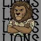 Lions Camo Stacked Sports Mascot Ready to Press Transfer DTF Transfer Sublimation Transfer