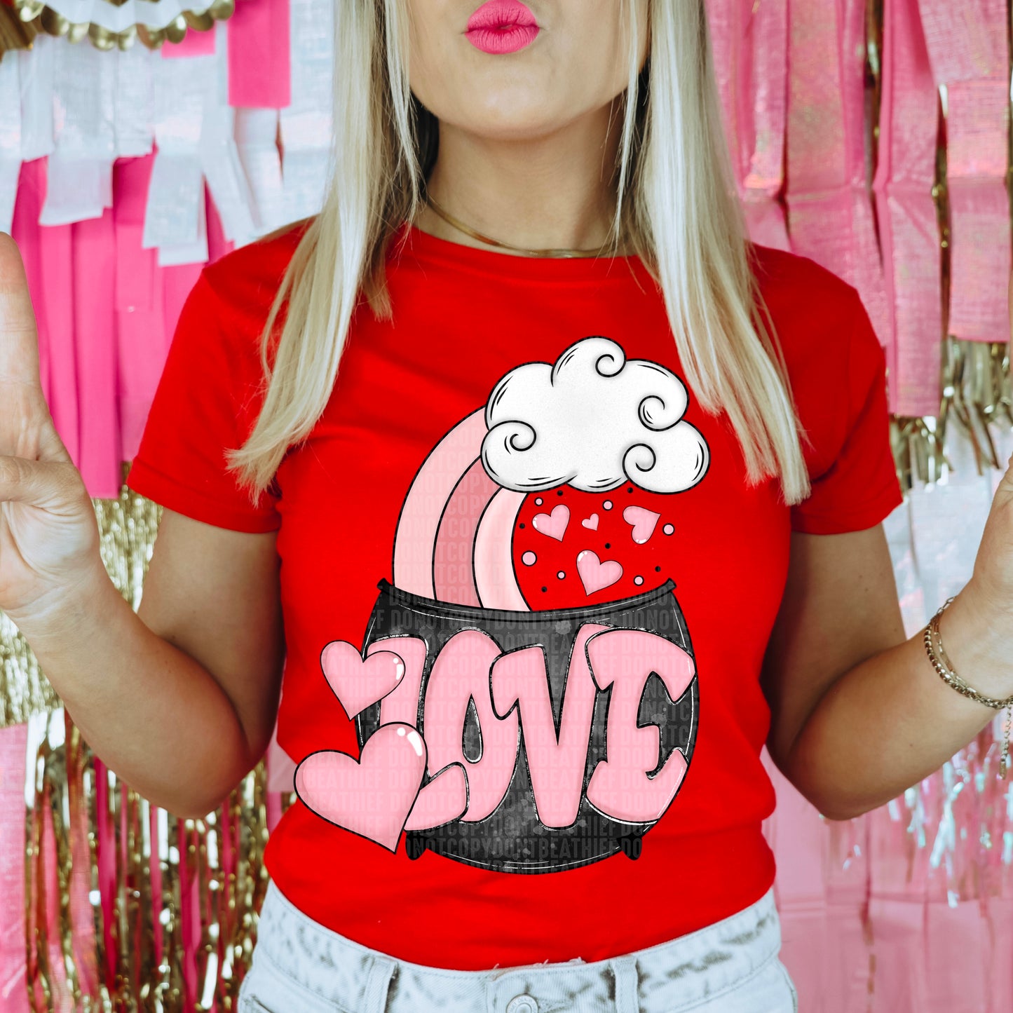 Love Valentines Day Ready to Press Transfer DTF Transfer Sublimation Transfer