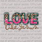 Love Like Jesus Leopard Pink Ready to Press Transfer
