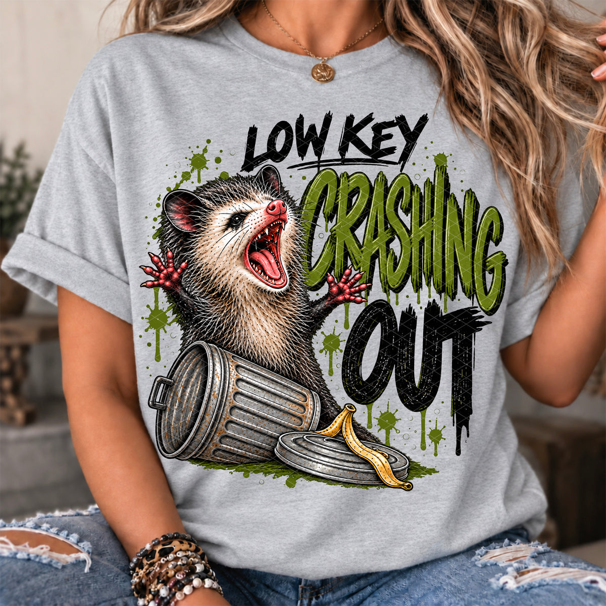 Low Key Crashing Out Ready to Press DTF Transfers Sublimation Transfers
