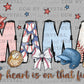 Baseball Mama Ready to Press Transfer DTF Transfer Sublimation Transfer