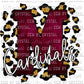 M Cardinals Maroon Gold Leopard Ready To Press Transfer