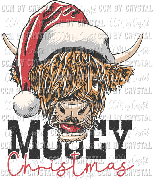 Mooey Christmas Ready To Press Transfer DTF Sublimation