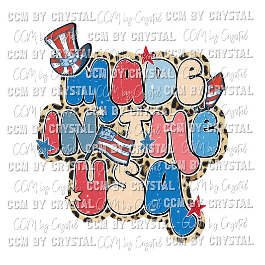 Made In the USA Print Ready to Press Transfer