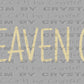 Make Heaven Crowded Cross Christianity Ready to Press Transfer DTF Transfer Sublimation Transfer