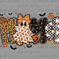 Mama Ghost Halloween Faux Lace Bats Ready to Press Transfer DTF Transfer Sublimation Transfer