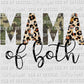 Mama of Both Camo Leopard Print Ready to Press Transfer