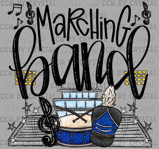 Marching Band Music Ready to Press Transfer DTF Transfer Sublimation Transfer