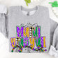 It's Mardi Gras Yall DTF Transfers Sublimation Transfers