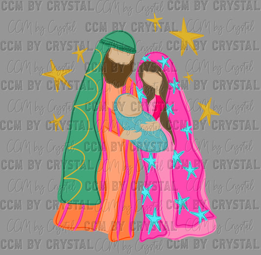 Mary Did You Know? Jesus Christianity Ready to Press Transfer Instant Peel DTF Transfer Sublimation Transfer