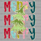 Merry Merry Merry Christmas Tree Faux Glitter Ready to Press Transfer DTF Transfer Sublimation Transfer