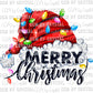 Merry Christmas Santa Hat Background Ready to Press Transfer
