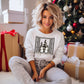 Merry Christmas Window Ready to Press DTF Transfer Sublimation Transfer